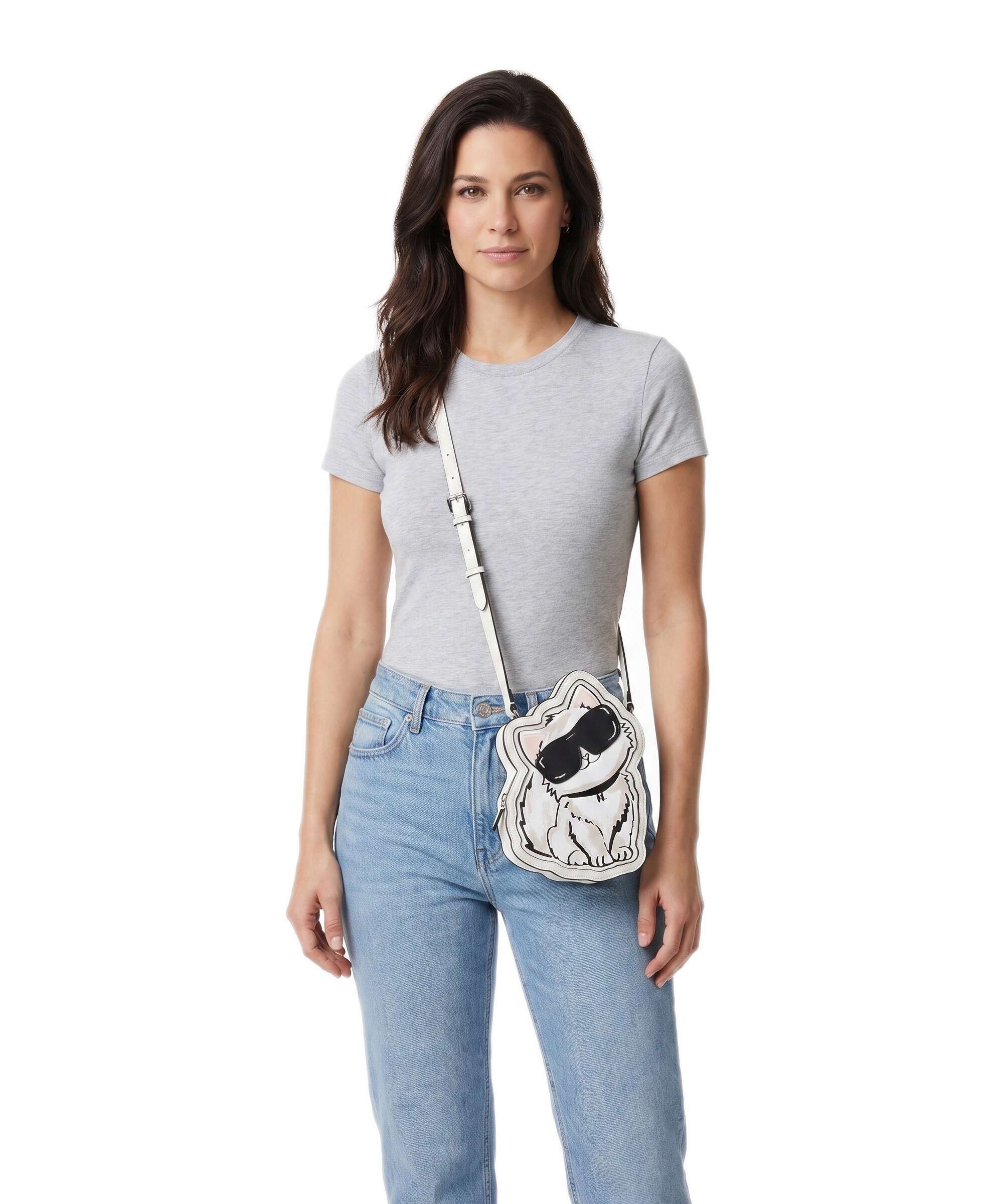 Karl Lagerfeld Ikon Choupette Crossbody bag off white