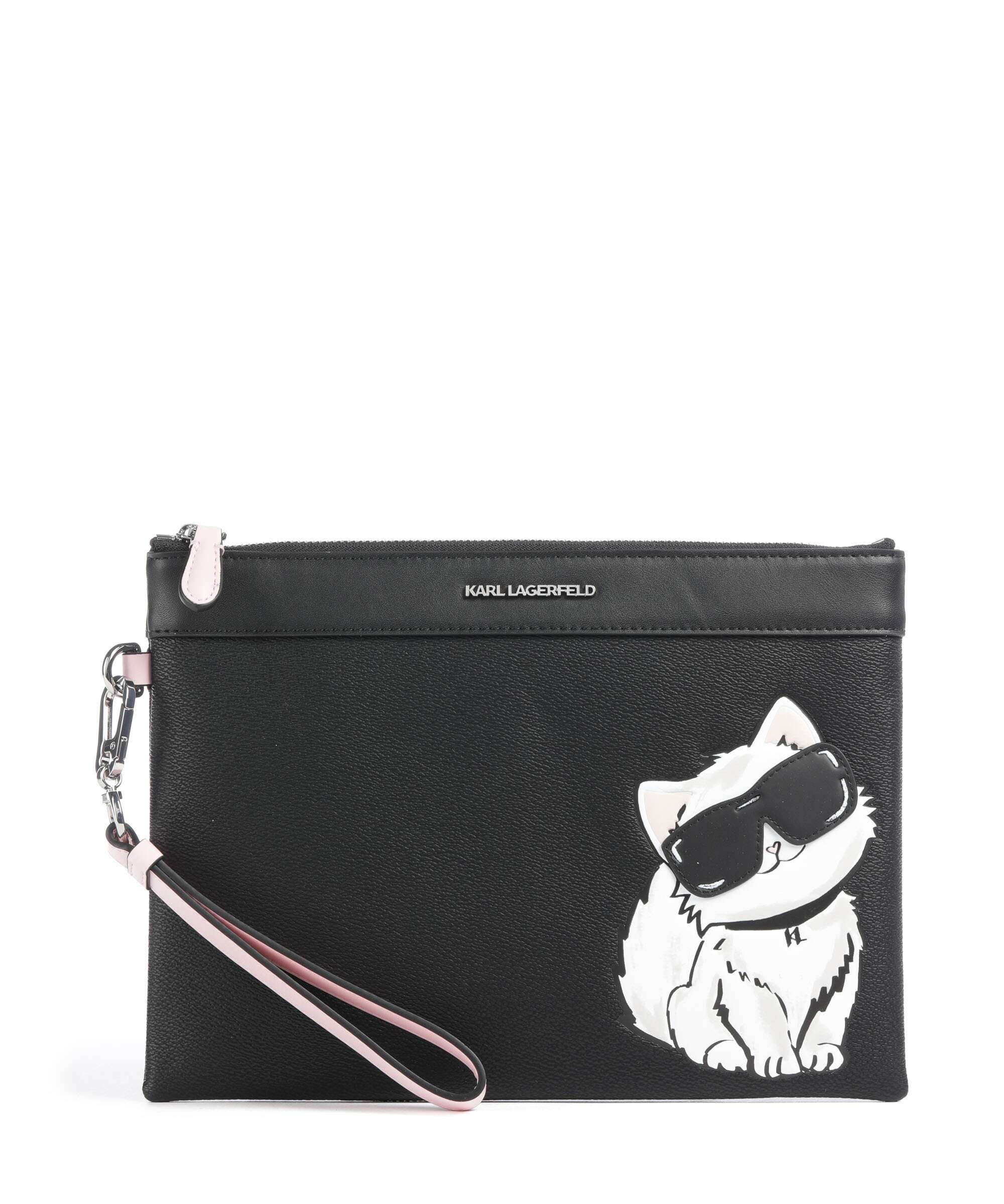 Karl Lagerfeld Ikon Choupette Wristlet black