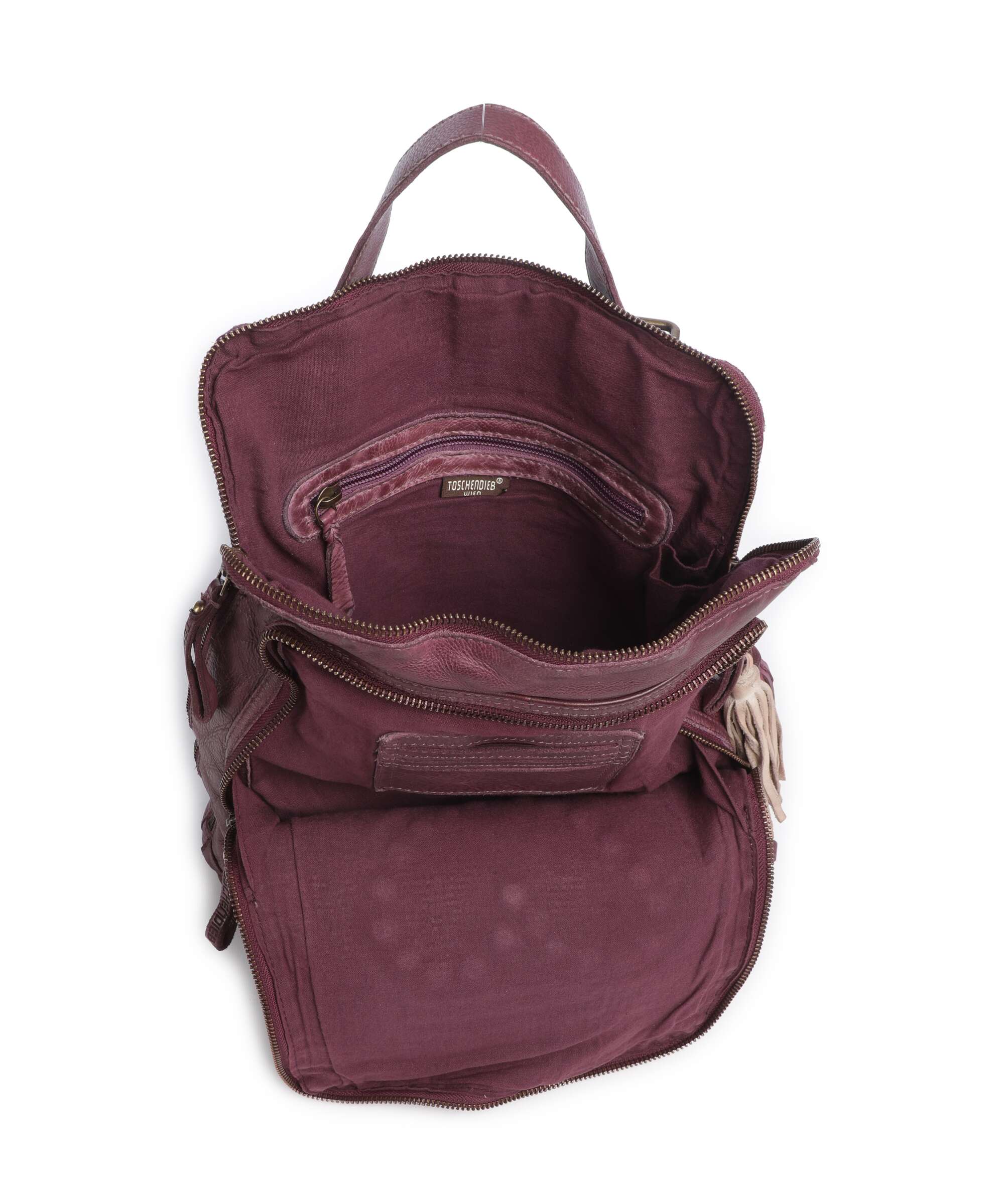 Taschendieb Wien Johnstrasse 2 Backpack bag happy berry